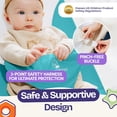 thumbnail image 6 of ComfyBumpy Ergonomic Baby Bouncer Seat - Portable Bouncing Chair with Adjustable Height Positions- Turquoise, 6 of 9