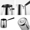 thumbnail image 5 of ABCISI Turkish Coffee Pot, Stainless Steel Milk and Coffee Warmer, Ibrik Cezve Arabic Briki Coffee Pot, Chocolate and Butter Melting Pot with Heat Resistant Handle, 20 OZ, 600 ML, 5 of 7
