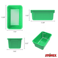 thumbnail image 4 of Storex Plastic Cubby Bin, Kids' Craft and Supply Storage, Green, 5-Pack, 4 of 10