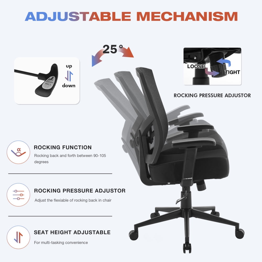 600lbs Big & Tall Ergonomic Mesh Office Chair with Lumbar Support