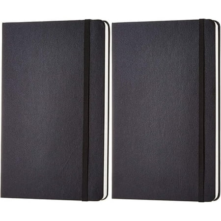 Classic Grid Notebook, 240 Pages, Hardcover - Squared & Classic Lined Notebook, 240 Pages, Hardcover - Ruled