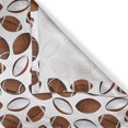 thumbnail image 5 of Ambesonne American Football Grommet Curtain, Rugby Balls, 50" x 96", Caramel Ruby White, 5 of 6