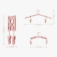 thumbnail image 5 of Walbest Travel Hanger with 2pcs Clips Portable Folding Clothes Hanger, Plastic Space Saving Foldable Drying Rack for Scarves Suits Trousers Pants Shirts Socks Underwear Travel Home Clothes, 1pc, 5 of 7