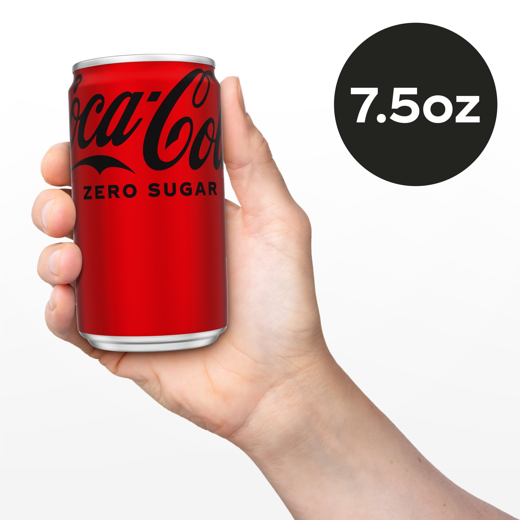 Coca-Cola Zero Sugar Soda, 7.5 fl oz Mini Cans, 6 Pack