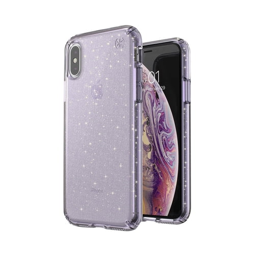 Speck Presidio Clear Glitter Case X/Xs - Geode Purple with Gold Glitter Walmart.com