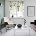 thumbnail image 4 of Eucalyptus Leaves Kitchen Curtains Small Short 39 Inch Length, Watercolor Weeping Teal Botanical Vintage Bedroom Living Room Curtains, Light Filtering Cafe Curtain Drapes 2 Panels Set 55''x39'', 4 of 9