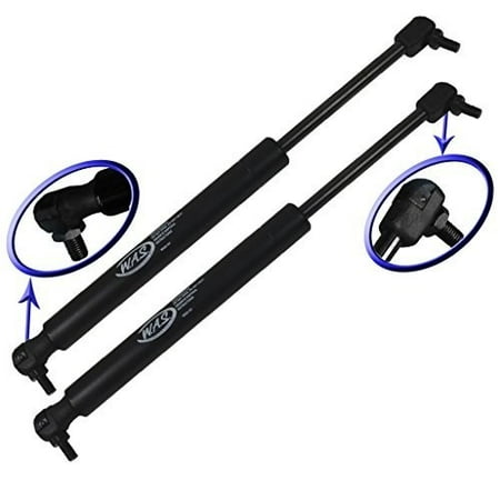 99 Mitsubishi Eclipse Convertible - Two Rear Hatch Hatchback Trunk Gas Charged Lift Supports With Upgraded Mounting Studs for 2000-2005 Mitsubishi Eclipse With Spoiler. NOTE: Not for Spyder Convertible. WGS-191-2