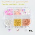 thumbnail image 1 of 1 caja de adornos de perlas para uñas, piezas redondas para uñas blancas y moradas, cuentas de acero dorado, bolas, joyería, accesorios para decoración de uñas, NF6ZZ01-17 Tan Jianjun unisex, 1 of 2