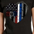 thumbnail image 2 of Hot Leathers GLR1517 Heart First Responders Ladies Black T-Shirt Medium, 2 of 2