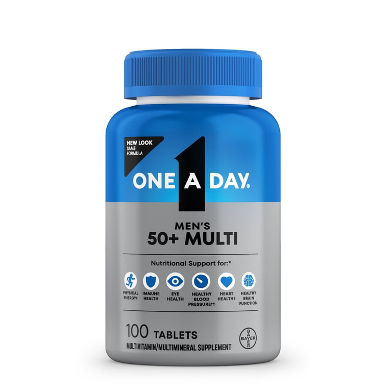 One A Day Men's 50+ Multivitamin Tablets, Immune Support 100 Ct
