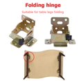 thumbnail image 3 of Soportes para patas de mesa plegables de hierro, extensión para pies de silla de escritorio, bisagras para muebles, 3 of 7