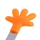 thumbnail image 4 of Pinzas para ensalada de barbacoa de acero inoxidable y silicona, utensilio de cocina naranja para cocinar y manipular alimentos, 4 of 7