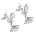 thumbnail image 2 of Pendientes colgantes de flores Fernando joyería de lujo para mujeres y niñas plata, 2 of 8
