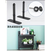 EXHUMKY Stainless Steel Desktop Pegboard Stand 2-Pack, Compact 5.3x4.5x1.4 Inch Organizer for Office and Home Use