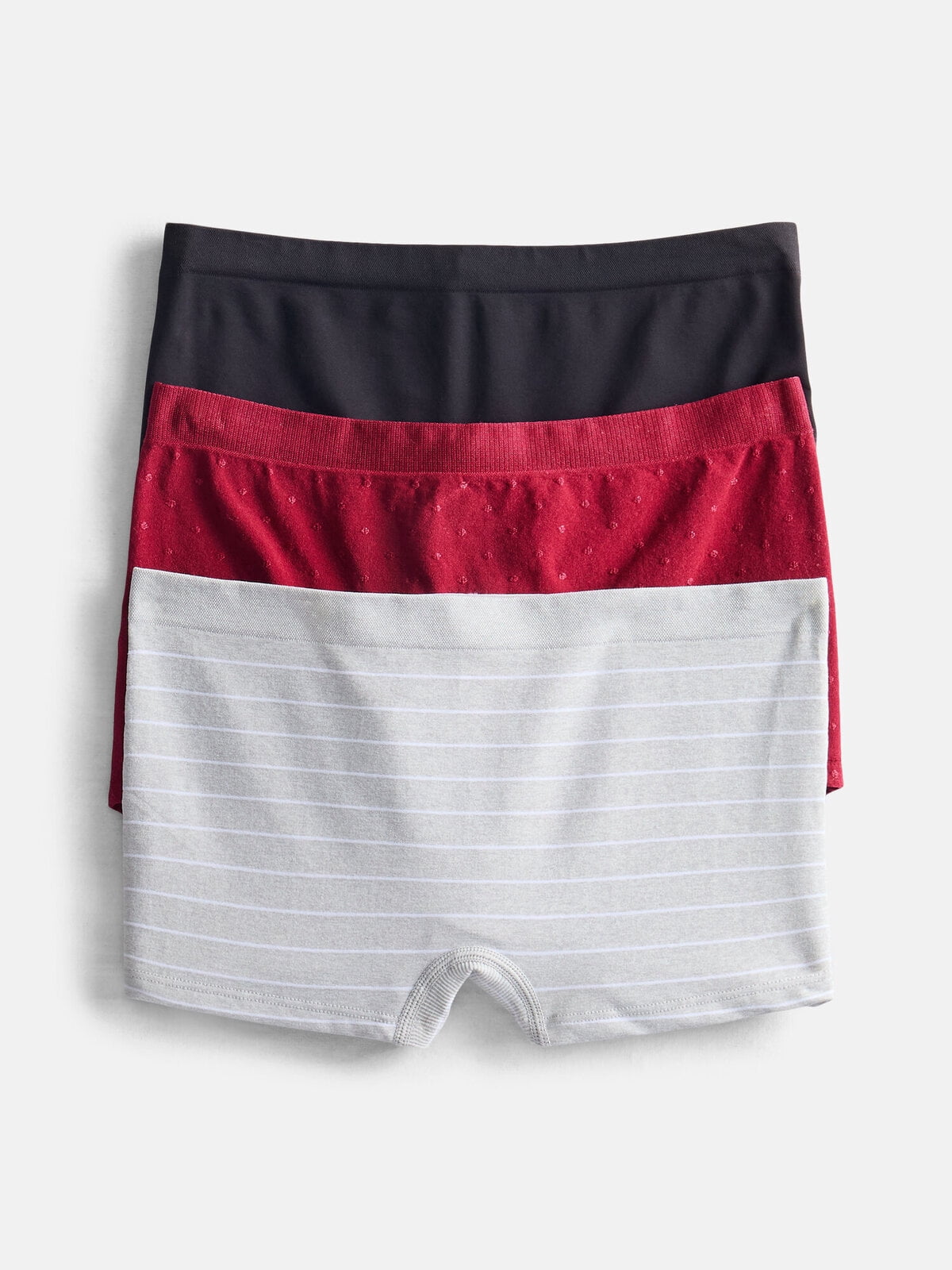 Joyspun Women's Seamless Boyshort, 3-Pack, Sizes XS-XXXL