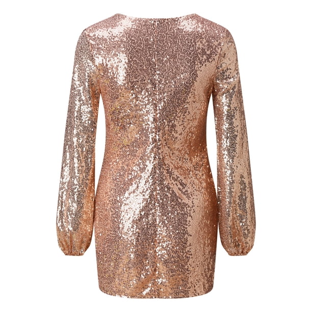 New Years Eve Dresses For Women Sequins Patch Deep Casual Party Dress -  Walmart Business Supplies