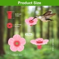 thumbnail image 3 of Uxcell 32-Pack Flores de Repuesto para Comederos de Colibrí, Piezas de Alimentación de Plástico para Comederos [Rosa], 3 of 6