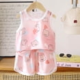 thumbnail image 2 of Toddler Girls Summer 2Pcs Outfits Set – Cute Flower Short Sleeve T-Shirt + Pants Gift Idea Summer 2Pcs Gift Outfits Set Girls Summer Set 1-13 Years,7-8 Years, 2 of 3