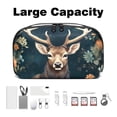 thumbnail image 3 of Deer Digital Pouch Oxford Cloth Waterproof Storage Pouch Cord Organizer Digital Travel Bag Small Travel Electronic Organizer 5.9x9.44x3.14 in, 3 of 6