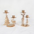 thumbnail image 2 of RV Candelabro de Navidad antiguo retro nórdico adornos vela de hierro de Navidad oso de fresa Electrónica, 2 of 4