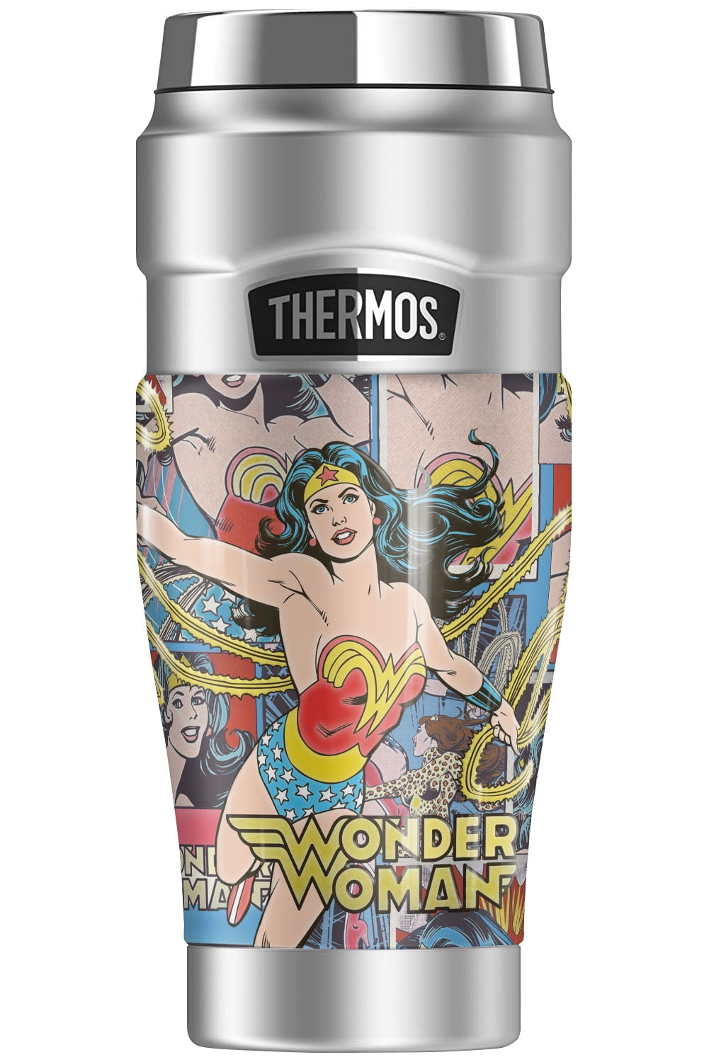 Wonder Collage, THERMOS STAINLESS KING Stainless Steel Travel Tumbler, Vacuum insulated & Double