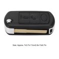 thumbnail image 2 of Cubierta de Llave Remota Aramox, Cubierta de Llave Abatible para Control Remoto de Coche, Reemplazo de Mantenimiento Negro para Range Rover 2005-2010 EOTVIA NO, 2 of 6