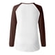 thumbnail image 3 of MHFRRA Camiseta de Manga Larga con Cuello En V y Estampado de La Bandera de Canadá para Mujer Café, 3 of 4