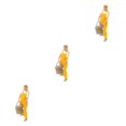 thumbnail image 3 of Wweixi 1/87 Diorama Graffiti Figure Characters Resin People Train Layout Yellow 3Set, 3 of 6