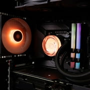 iBUYPOWER - AW4 360mm Radiator CPU Liquid Cooler (3 x 120mm Core Fans) with RGB Display - Black