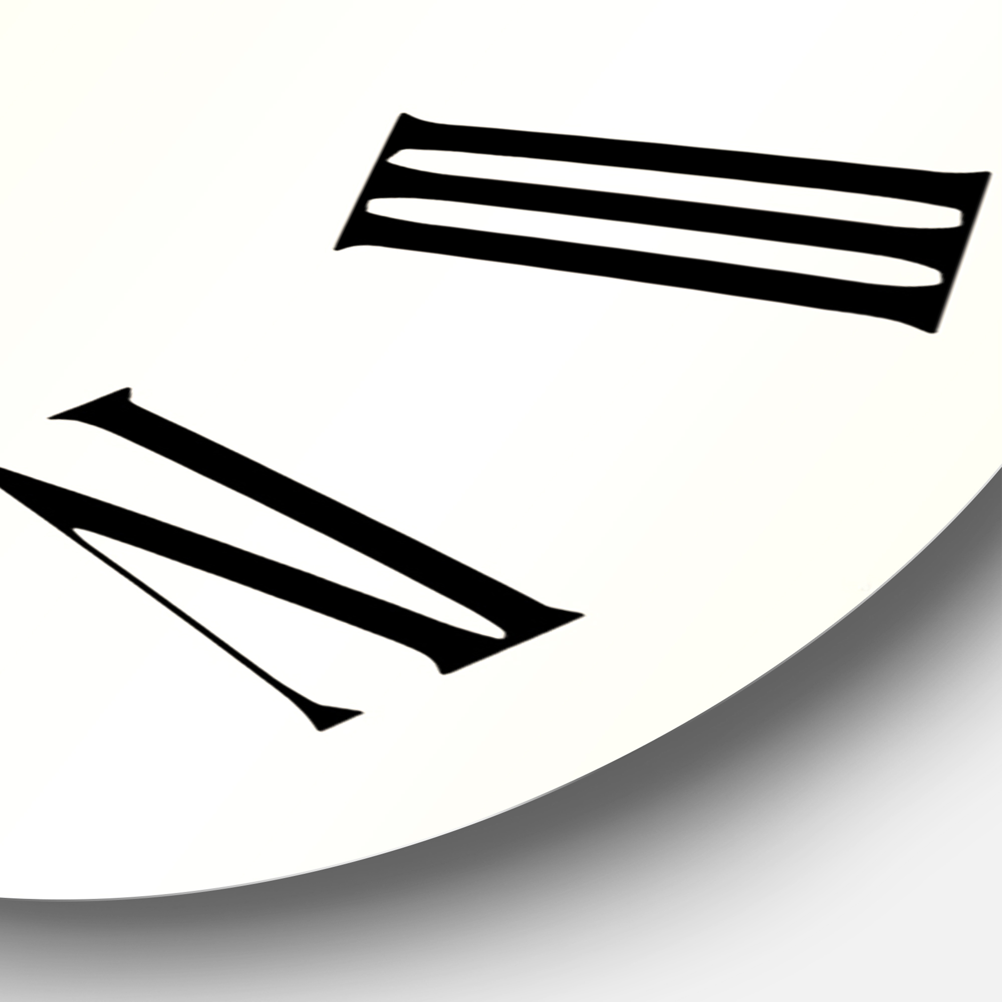 Designart 1 in Quartz Traditional Wall Clock