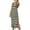 #3 Dark Green, variant on Women's Dress Casual Summer Beach Sundress Crew Neck Knit Midi Dresses Fashion Chic Side Slit Stripe Dress