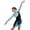 Blue, variant on Kids Girls Figure Ice Skating Dance Dress Rhythmic Gymnastics Ballet Skirted Leotard Competition Dancewear Purple 16