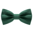 thumbnail image 1 of Satin Classic Pre-Tied Bow Tie Formal Solid Tuxedo, by Bow Tie House (Medium, Jade Green), 1 of 5