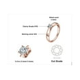 thumbnail image 4 of Jewelrypalace 0.2ct Cubic Zirconia Solitaire Anniversary Promise Engagement Ring for Women Rose Gold Plated 925 Sterling Silver, 4 of 6