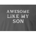 thumbnail image 2 of 9 Crowns Tees Men's Awesome Daughter Kids Son  T-Shirt (AwesomeSon-Metal, 2XL), 2 of 3