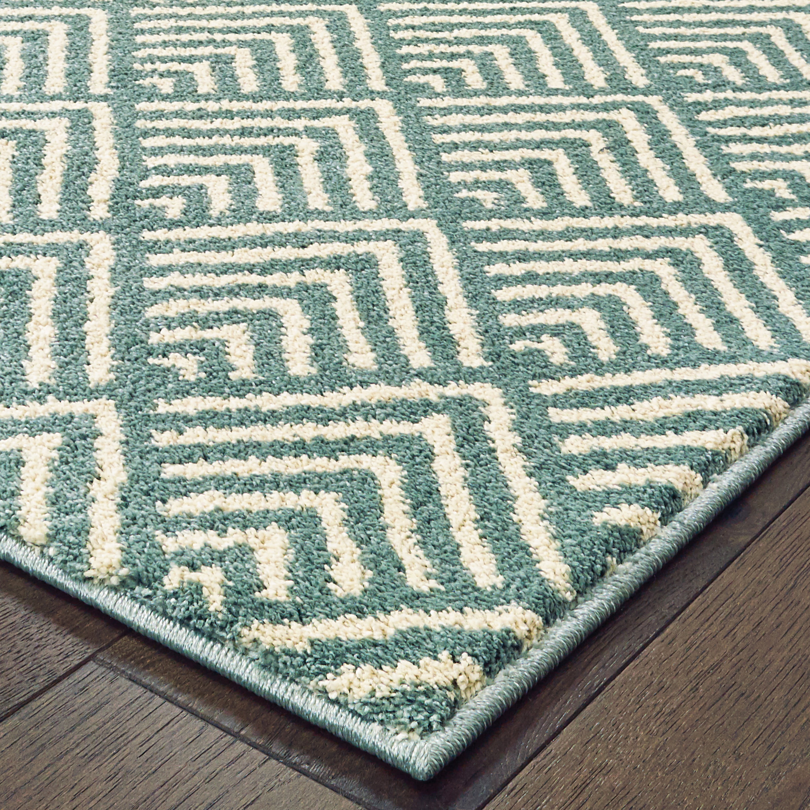 Avalon Home Candler Geometric Ecaille Area Rug or Runner, Multiple Sizes