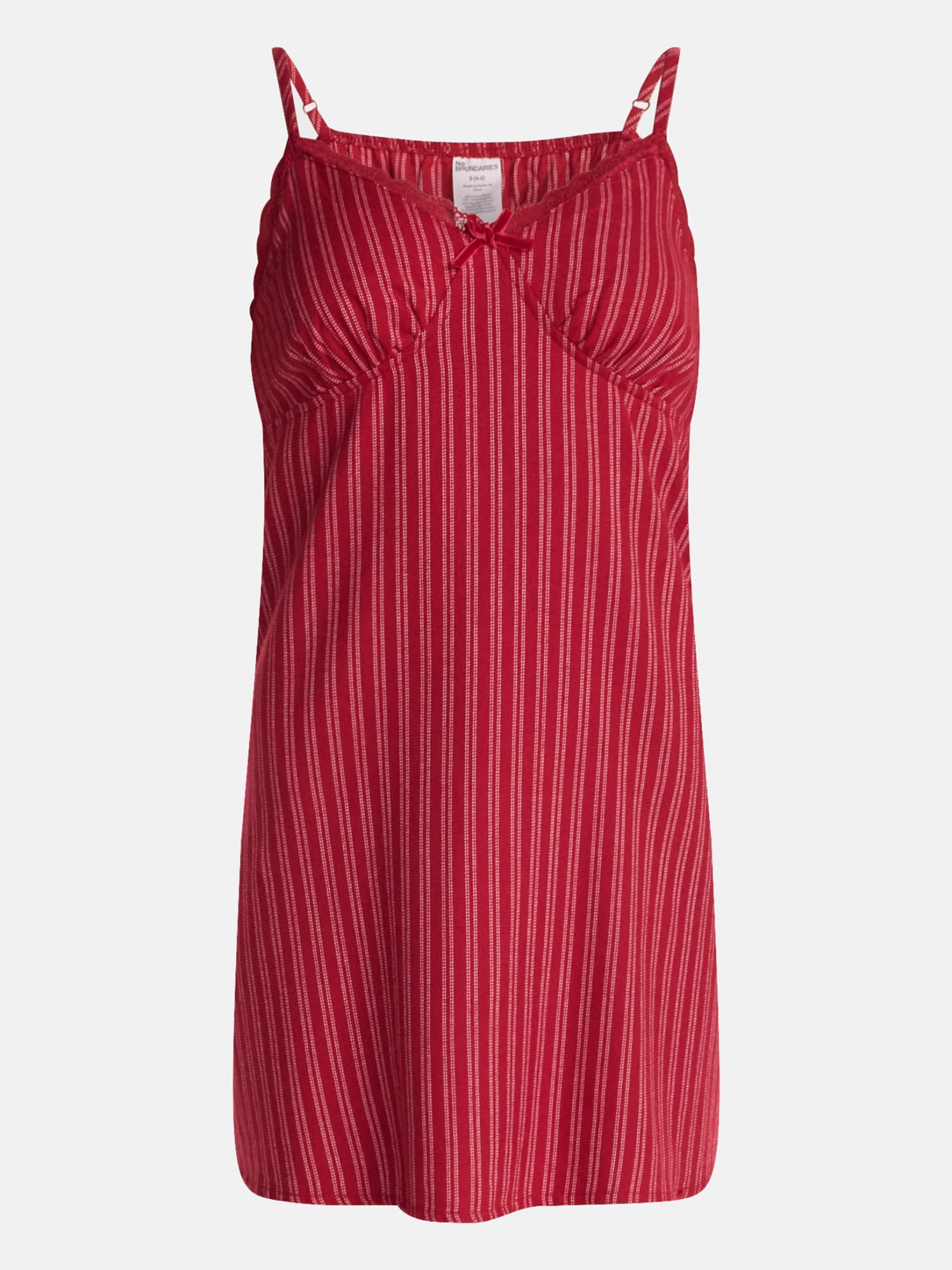 No Boundaries Sleeveless Sleep Slip Dress, Women's XS-XXL
