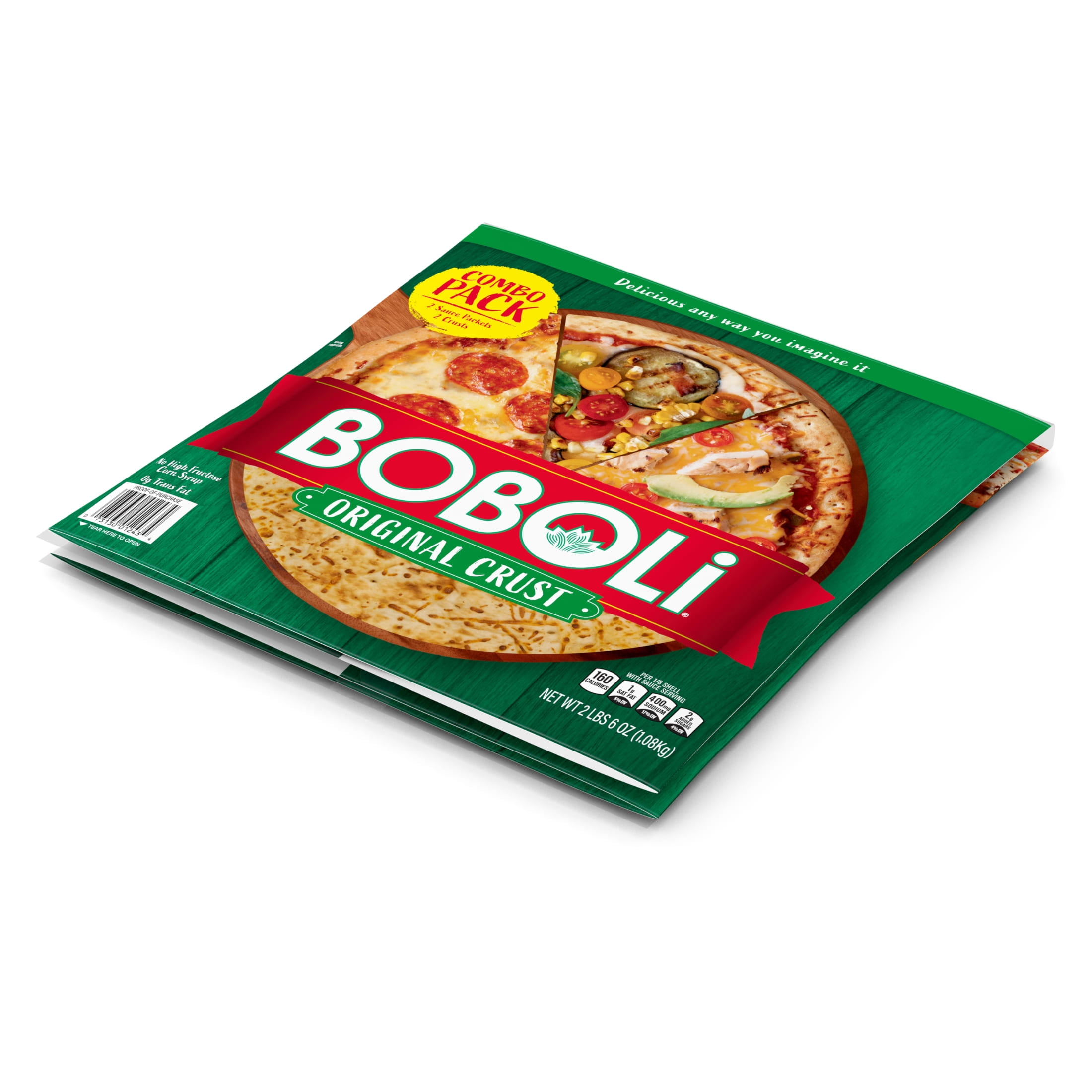 Boboli Original Crust, 2 Count, Plain Pizza Crust, 38 oz Bag
