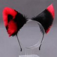thumbnail image 1 of Diadema de pelo con orejas de gato y zorro de piel sintética de felpa para mujer y niña, diadema para Cosplay, tocado para fiesta de disfraces, accesorios para el cabello, 1 of 5