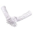 thumbnail image 3 of Womens Satin Long Gloves Opera Wedding Bridal Evening Party Prom Gloves, 3 of 9