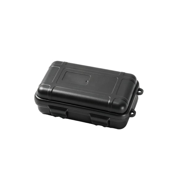 Waterproof Hard Storage Case 5.12 X 3.15 X 1.57 Inches Plastic Protective Box With Double Sided Foam Black