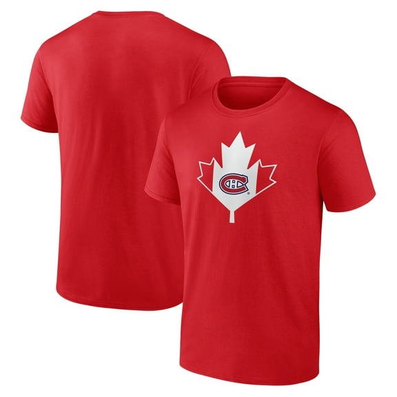 Men's  Red Montreal Canadiens Canada Day T-Shirt