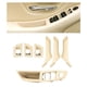 thumbnail image 3 of Cubierta de Placa de Manija de Puerta Interior Cola 7 Piezas LHD Beige, 3 of 6