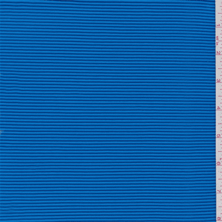 Blue Striped Fabric - Aqua Blue Textured Stripe Activewear, Fabric Sold By the Yard