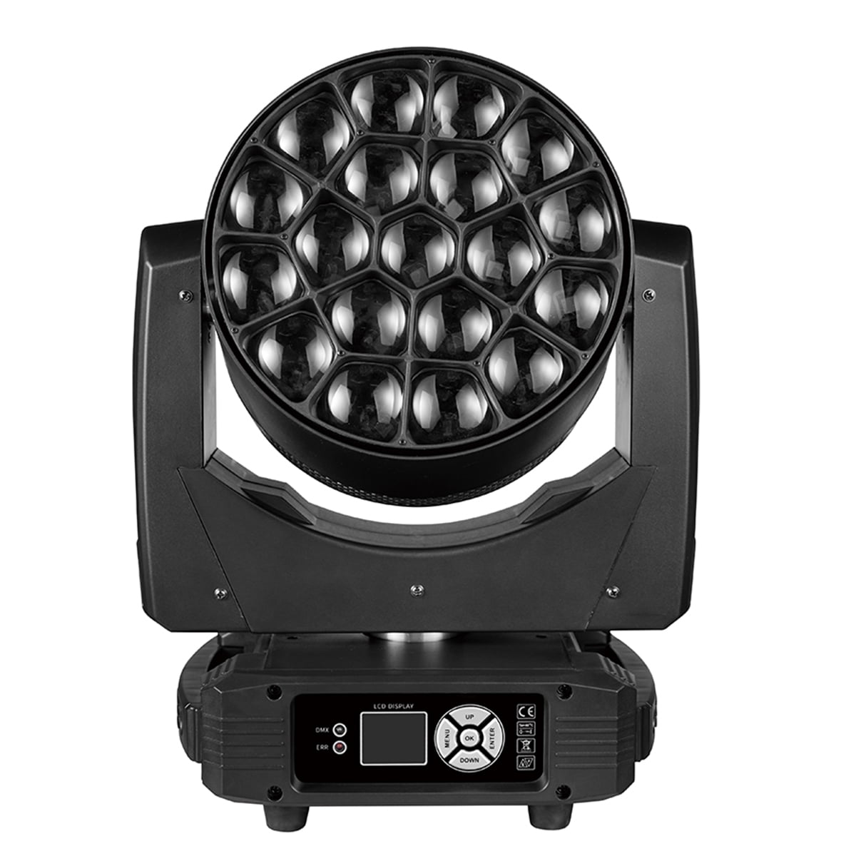 2Pcs 19X40W Zoom LED Big Bee Eye Moving Head Beam Light for DJ Disco Wedding Party Night Club Performance Stage