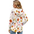 thumbnail image 2 of DISNIMO Floral Printed Sweatshirts for Women Long Sleeve Hoodies Waffle Pullover Tops Fall Winter Outfits, S, 2 of 7
