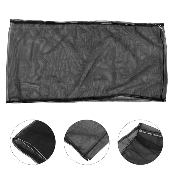 HAMPPLIES Dustproof Black Mesh Bird Cage Cover for Universal Large Cages