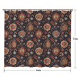 thumbnail image 5 of Pioneer Flower Floral Print Pattern Shower Curtain 84"x72", Bathroom Decorative Shower Curtain Set with 12 Hooks, Waterproof Washable, 5 of 6