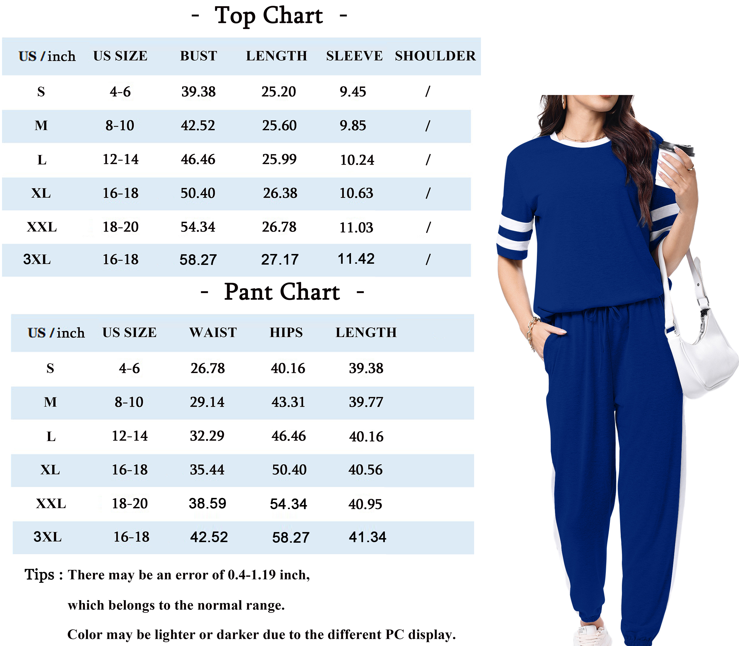Shine Up Women's Striped Short Sleeve Sweatsuit Set photo 7