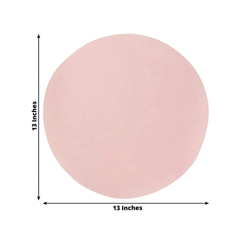 Balsa Circle 50 Round 13 in Pink Disposable Paper Table Placemats Party Events Decorations Supplies